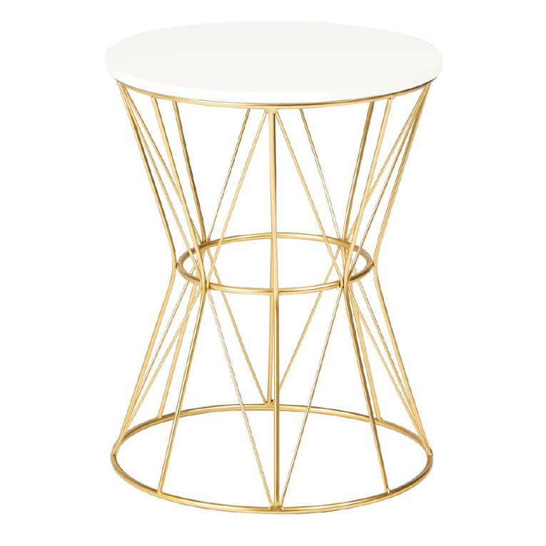 Gold Side Table Wellington Wedding Hire