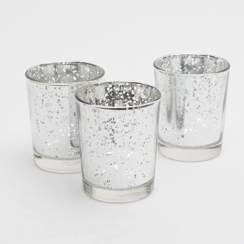 Silver mercury votive - Wellington Wedding Hire