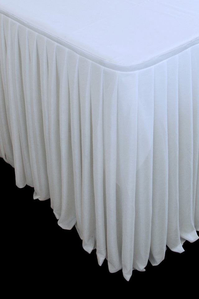 Pleated Table Skirts - Wellington Wedding Hire