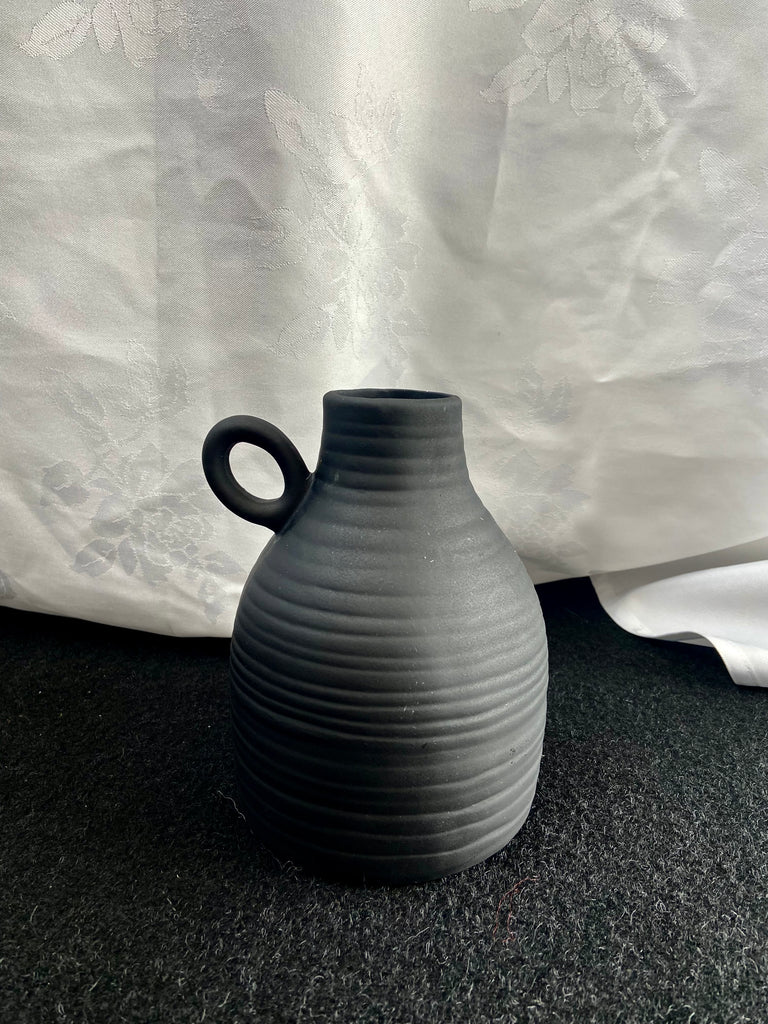 Matte Black Vase Range - Wellington Wedding Hire