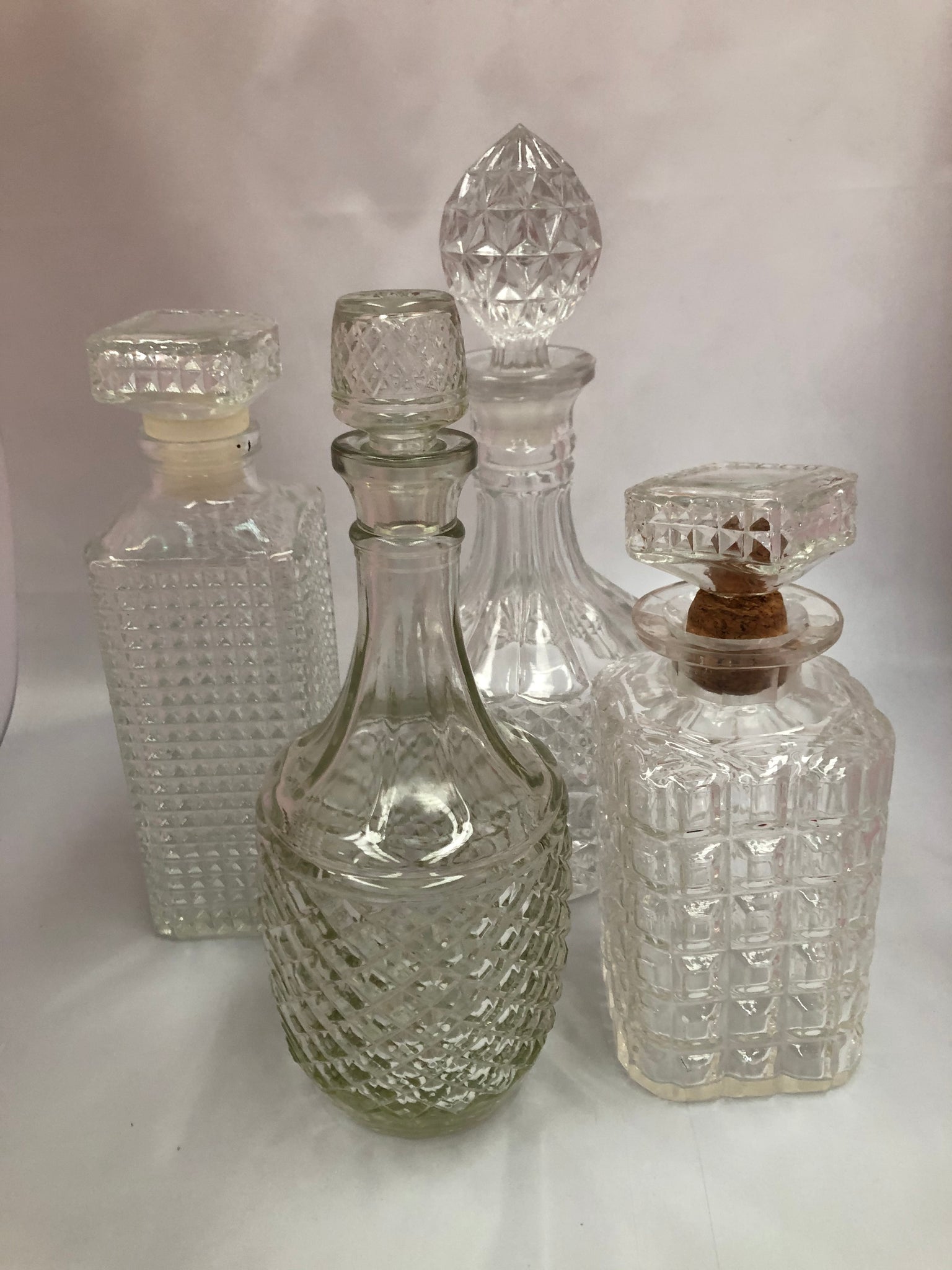 Decanter Glass Assorted - Wellington Wedding Hire