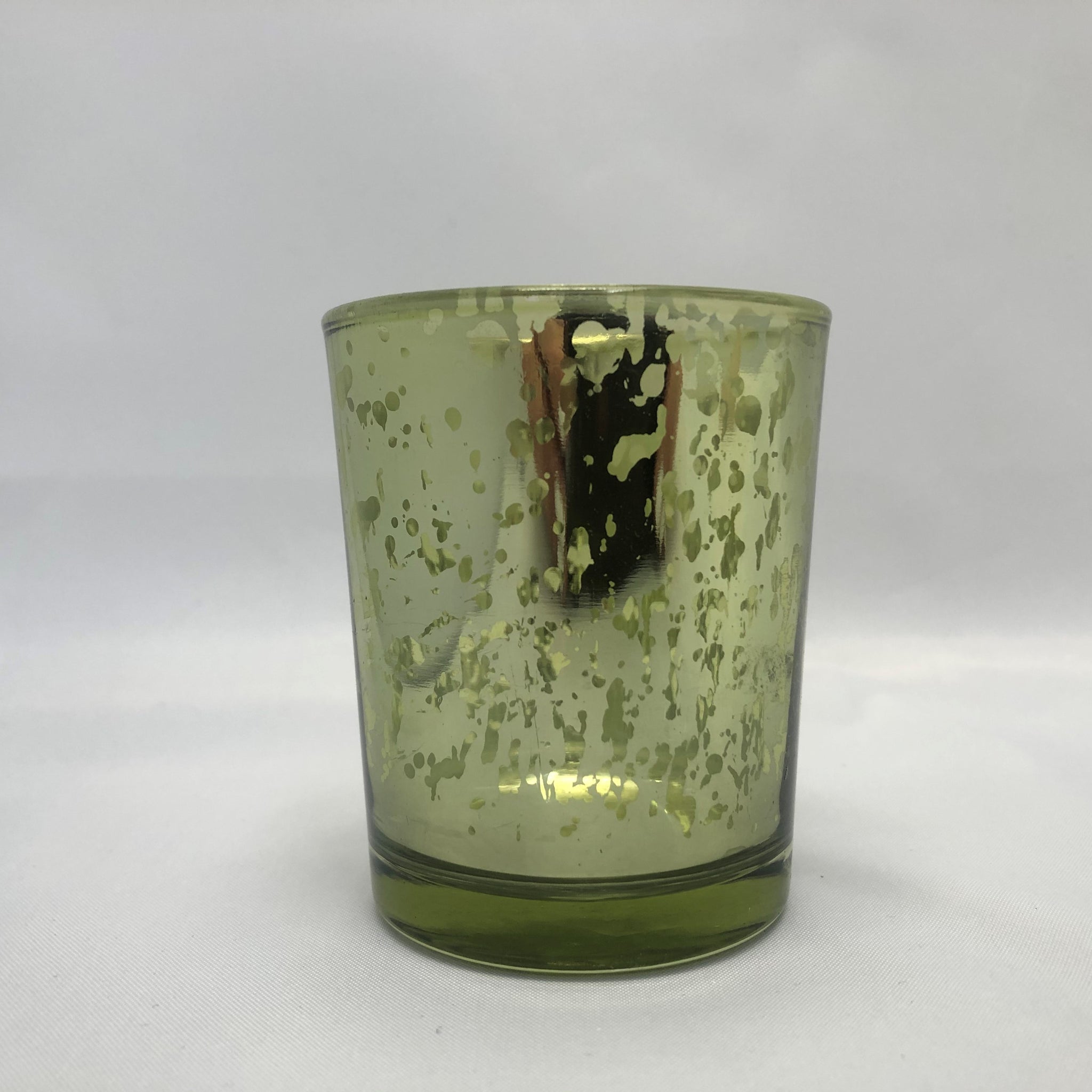 Green mercury votive - Wellington Wedding Hire