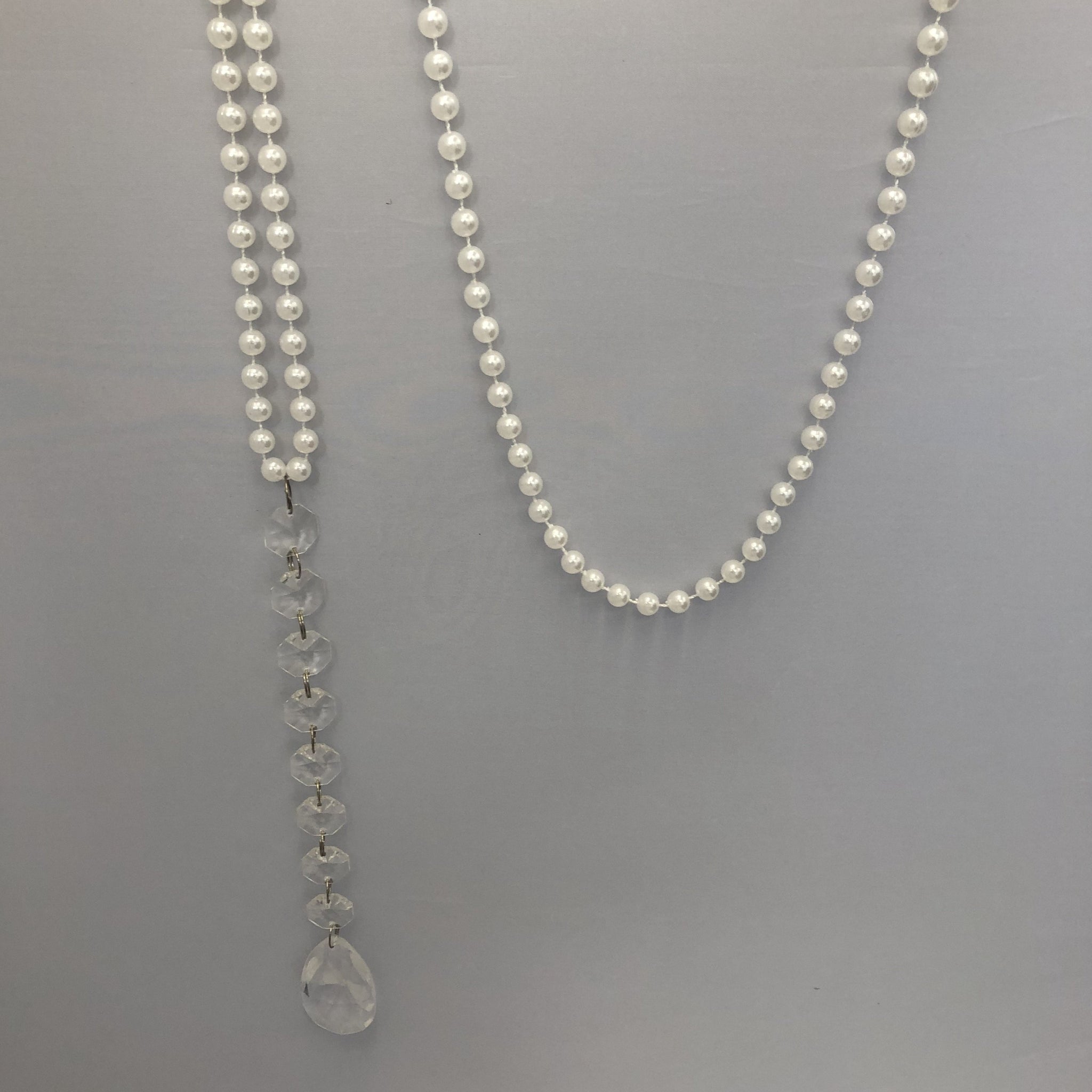 Pearl strand with diamante ends - Wellington Wedding Hire