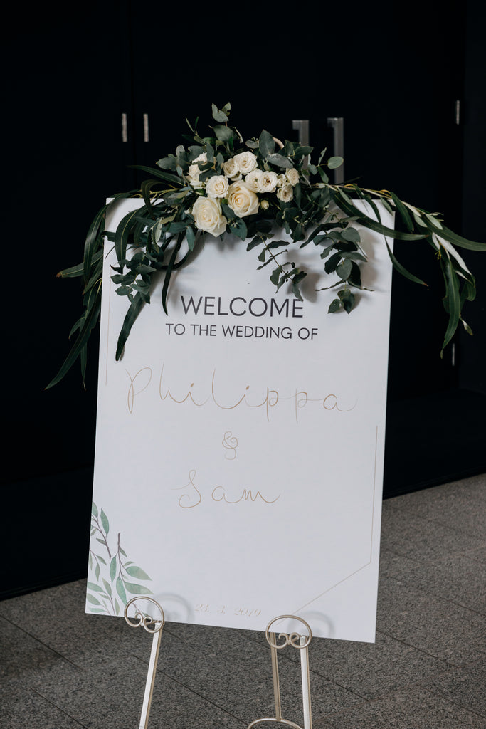 Personalised Welcome Sign – Printed Welcome Sign - Wellington Wedding Hire