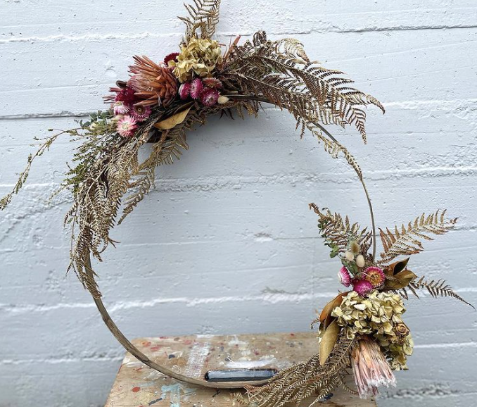 Floral Wreath - Wellington Wedding Hire
