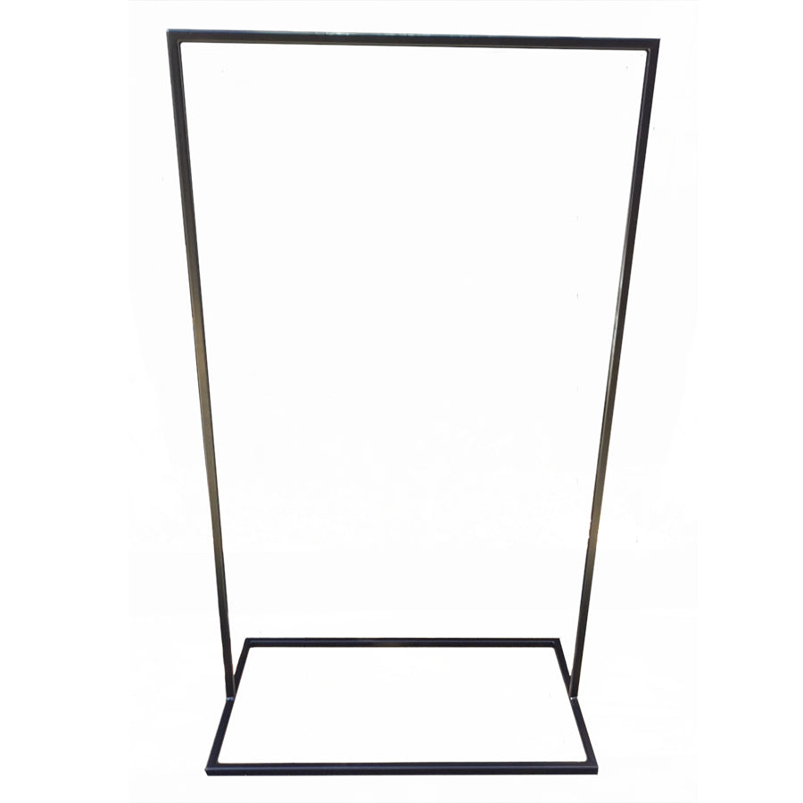 Black Metal Welcome Sign Stand – Wellington Wedding Hire