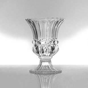 Ornate glass flute Vase - Wellington Wedding Hire