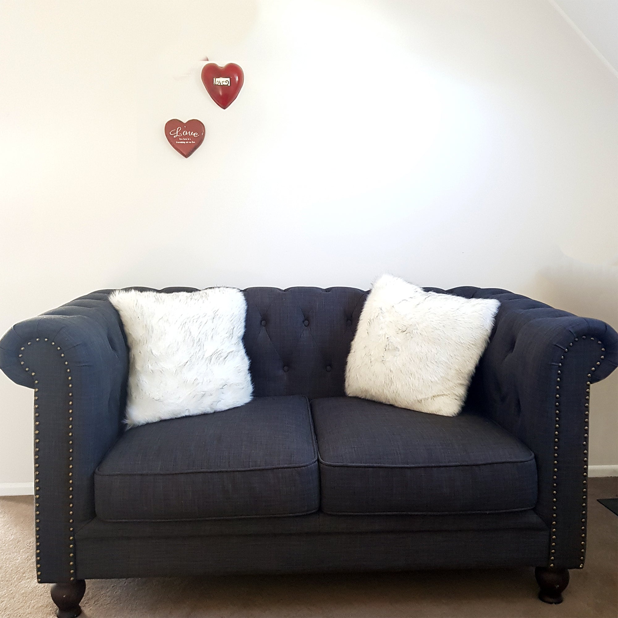 Charcoal Chesterfield lounge suite - Wellington Wedding Hire